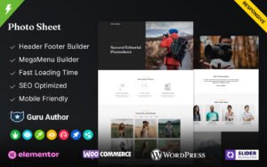 Photo Sheet - Photography WordPress Theme - Nulled Download - EmpireGPL