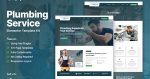 Pipefixed - Plumbing Service Elementor Template Kit - Nulled Download - EmpireGPL