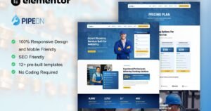PipeOn - Plumbing Services Elementor Pro Template Kit - Nulled Download - EmpireGPL