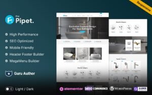 Pipet - Bathroom and Sanitary WordPress WooCommerce Theme - Nulled Download - EmpireGPL