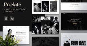 Pixelate - Portfolio & Photography Elementor Template Kit - Nulled Download - EmpireGPL