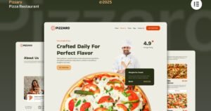 Pizzaro - Pizza Restaurant & Delivery Services Website Elementor Template Kit - Nulled Download - EmpireGPL