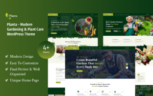 Planta – Modern Gardening And Plant Care WordPress Theme. - Nulled Download - EmpireGPL