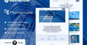 Plumbmate – Plumbing Services Elementor Template Kit - Nulled Download - EmpireGPL