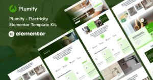 Plumify – Plumber Service Elementor Template Kit - Nulled Download - EmpireGPL