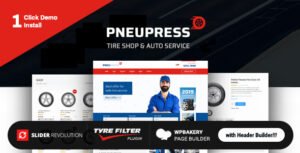 PneuPress - Tire Shop and Car Repair WordPress Theme - Nulled Download - EmpireGPL