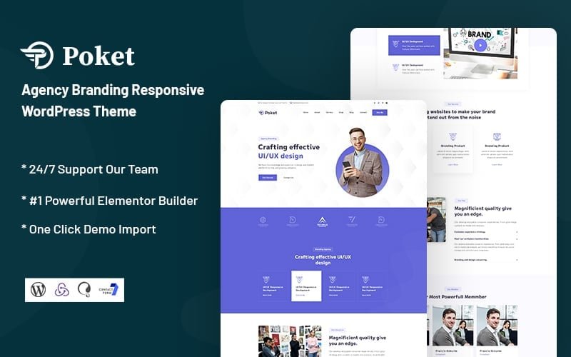 Poket – Agency Branding Responsive WordPress Theme – Nulled Download – EmpireGPL