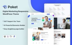 Poket - Digital Marketing Responsive WordPress Theme - Nulled Download - EmpireGPL