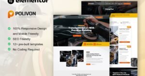 Polivon - Car Body Repair Shop Elementor Pro Template Kit - Nulled Download - EmpireGPL
