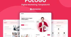 Pologo - Digital Marketing Elementor Template Kit - Nulled Download - EmpireGPL