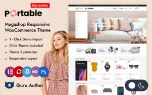 Portable - Megashop Elementor WooCommerce Responsive Theme WooCommerce Theme - Nulled Download - EmpireGPL