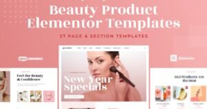 Prettybox - Cosmetic & Beauty Products Shop Elementor Template Kit - Nulled Download - EmpireGPL