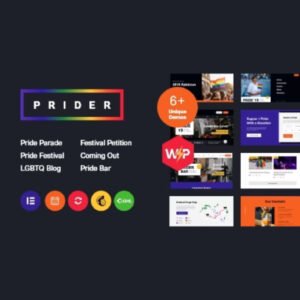 Prider - LGBT & Gay Rights Festival WordPress Theme + Bar - Nulled Download - EmpireGPL