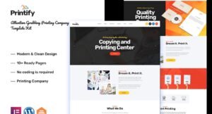 Printify - Printing Company Elementor Template Kit - Nulled Download - EmpireGPL