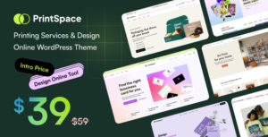 PrintSpace - Printing Services & Design Online WooCommerce WordPress theme - Nulled Download - EmpireGPL