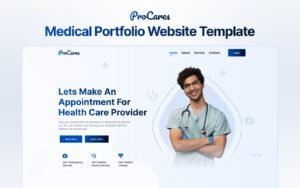 Procares - Medical Portfolio Elementor Template Elementor Kit - Nulled Download - EmpireGPL