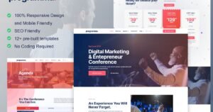 Programma - Event & Conference Elementor Template Kit - Nulled Download - EmpireGPL