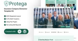 Protega - Insurance Company Elementor Template Kit - Nulled Download - EmpireGPL