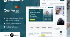 Quantessa – Finance & Business Consulting Elementor Template Kit - Nulled Download - EmpireGPL