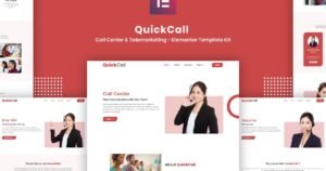 Quick Call - Call Center Elementor Template Kit - Nulled Download - EmpireGPL