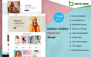 Radiate Fashion - Responsive OpenCart Theme for Fashion eCommerce OpenCart Template - Nulled Download - EmpireGPL