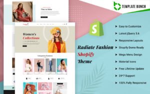 Radiate Fashion - Responsive Shopify Theme for Fashion eCommerce - Nulled Download - EmpireGPL