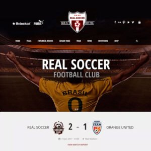 Real Soccer - Sport Clubs Responsive WP Theme - Nulled Download - EmpireGPL