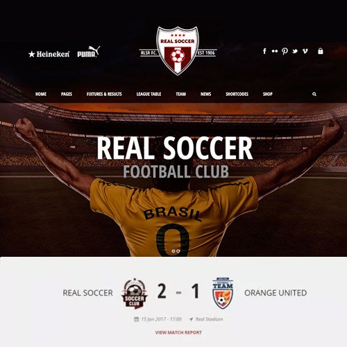 Real Soccer - Sport Clubs Responsive WP Theme - Nulled Download - EmpireGPL