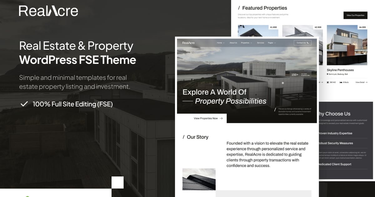 RealAcre - Real Estate & Property WordPress Theme - Nulled Download - EmpireGPL