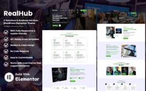 RealHub - IT Solutions & Business Services WordPress Elementor Theme WordPress Theme - Nulled Download - EmpireGPL