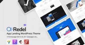Redel - Responsive App Landing WordPress Theme - Nulled Download - EmpireGPL