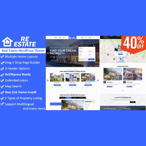 ReEstate - Real Estate with MLS IDX Listing Realtor Theme - Nulled Download - EmpireGPL