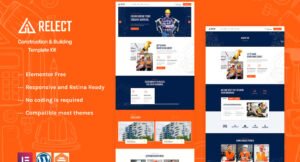Relect - Construction & Building Elementor Template Kit - Nulled Download - EmpireGPL