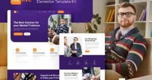 Relive - Psychology & Counseling Elementor Template Kit - Nulled Download - EmpireGPL