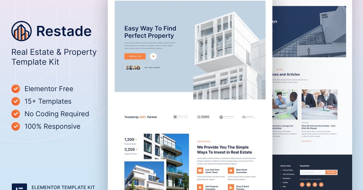 Restead – Real Estate & Property Elementor Template Kit - Nulled Download - EmpireGPL
