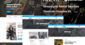 Rhent - Motorcycle Rental Services Elementor Template Kit - Nulled Download - EmpireGPL