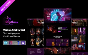 Rhythmx - Music And Event Club Multipurpose Responsive Wordpress Theme - Nulled Download - Empiregpl