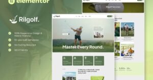 Rilgolf - Golf Club & Course Elementor Template Kit - Nulled Download - EmpireGPL