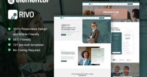 Rivo - Life Coach and Consulting Elementor Template Kit - Nulled Download - EmpireGPL