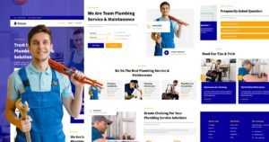 Rocee - Plumbing Service & Maintenance Elementor Template Kit - Nulled Download - EmpireGPL