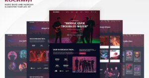 Rockway - Music Band & Musician Elementor Template Kit - Nulled Download - EmpireGPL