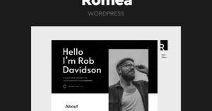 Romea - Personal Portfolio WordPress Theme - Nulled Download - EmpireGPL