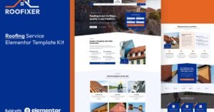 Roofixer - Roofing Service Elementor Pro Template Kit - Nulled Download - EmpireGPL