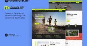 Runclub – Running Club, Marathon & Sports Elementor Template Kit - Nulled Download - EmpireGPL