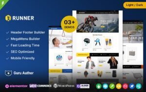 Runner - Sports, Fitness and Furniture Multipurpose WooCommerce Theme - Nulled Download - EmpireGPL