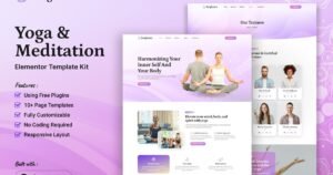 Sanghaura - Yoga & Meditation Elementor Template Kit - Nulled Download - EmpireGPL