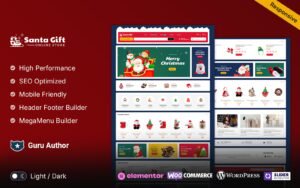 SantaGift - Christmas Gifts WooCommerce Elementor Responsive Theme WooCommerce Theme - Nulled Download - EmpireGPL