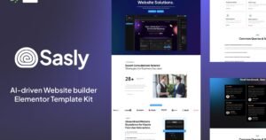 Sasly - AI-driven Website Builder Elementor Template Kit - Nulled Download - EmpireGPL