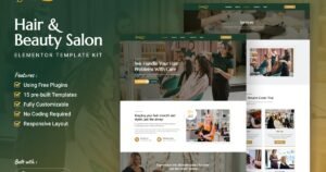 Scissoria - Hair & Beauty Salon Elementor Template Kit - Nulled Download - EmpireGPL