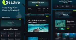 Seadive - Scuba Diving Centre Elementor Template Kit - Nulled Download - EmpireGPL